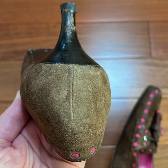 Coach Suede Jude Tassel Kitten Heel Pumps - Picture 11 of 11